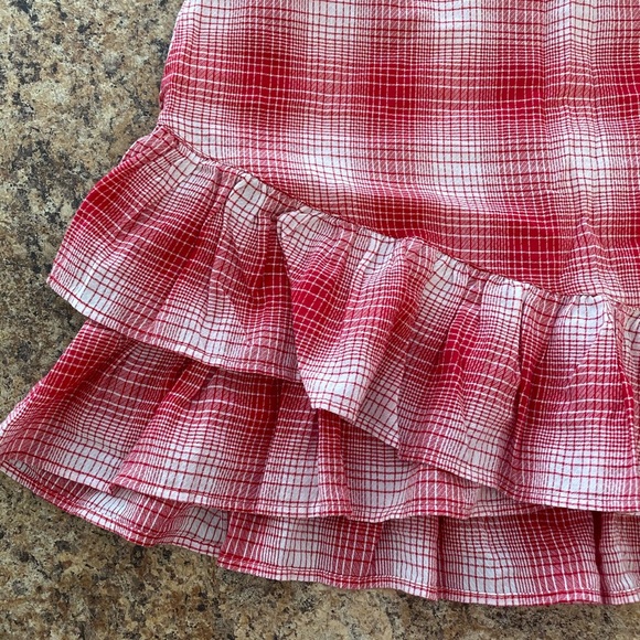 Checkered Ruffle Skirt - Picture 4 of 4